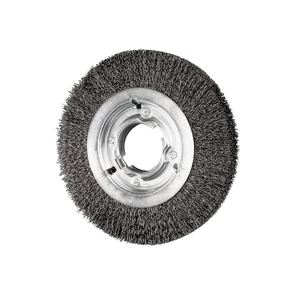 Pferd 8" Crimped Wire Wheel - Medium Face - .014 CS Wire, 2" Keyed A.H. 81128 - main
